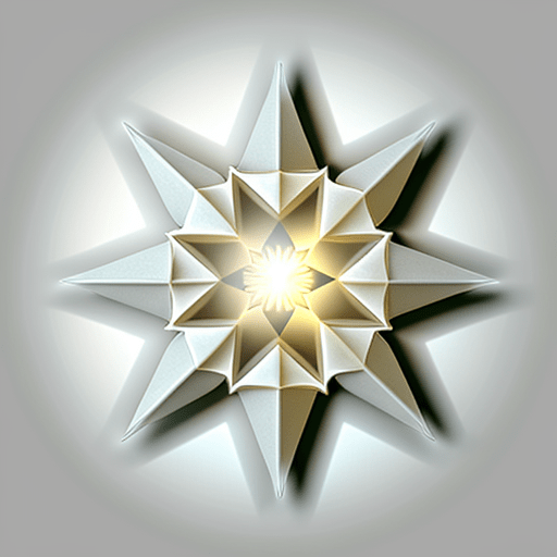 8-pointed star, symbol of number 8