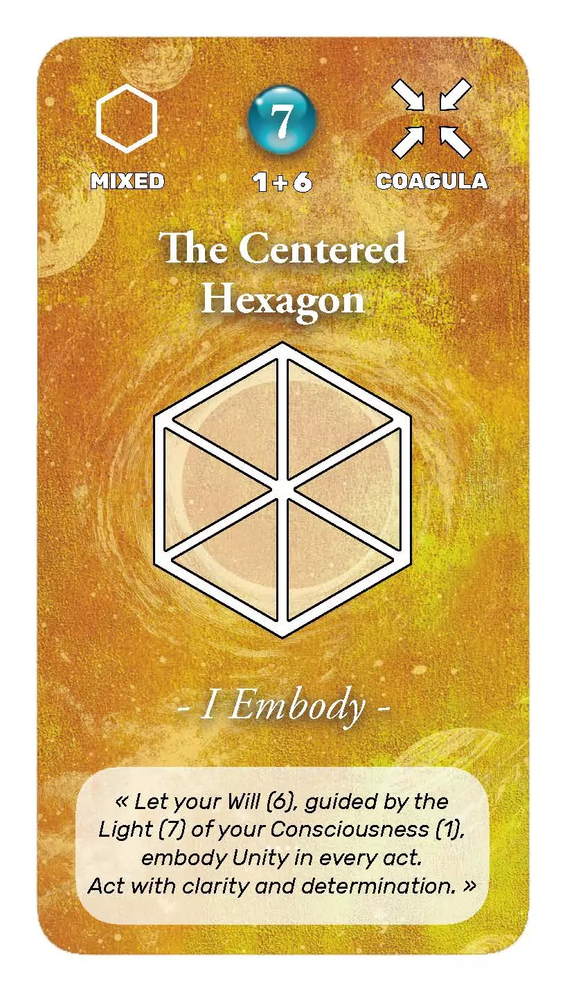 Card number 16 : Centered Hexagon